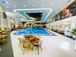2 indoor pools, open 6:00 AM to midnight, pool umbrellas, pool loungers - Simma Hotel spa and waterpark (Tashkent)