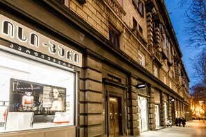 Majoituspaikan sisäänkäynti