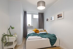 Apartamento | 1 quarto, roupas de cama antialérgicas, escrivaninha
