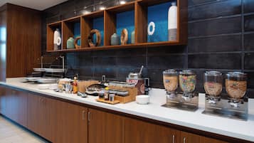 Free daily self-service breakfast