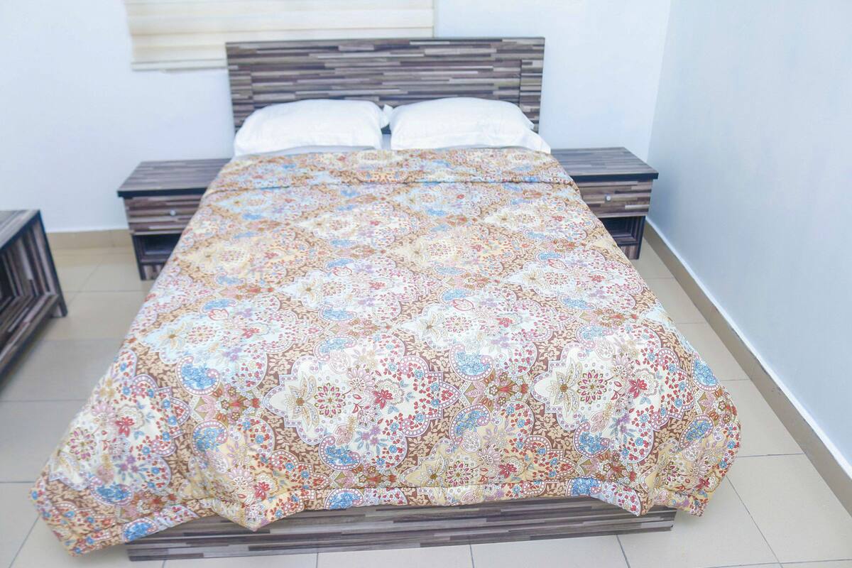 Hypo-allergenic bedding, individually decorated, individually furnished