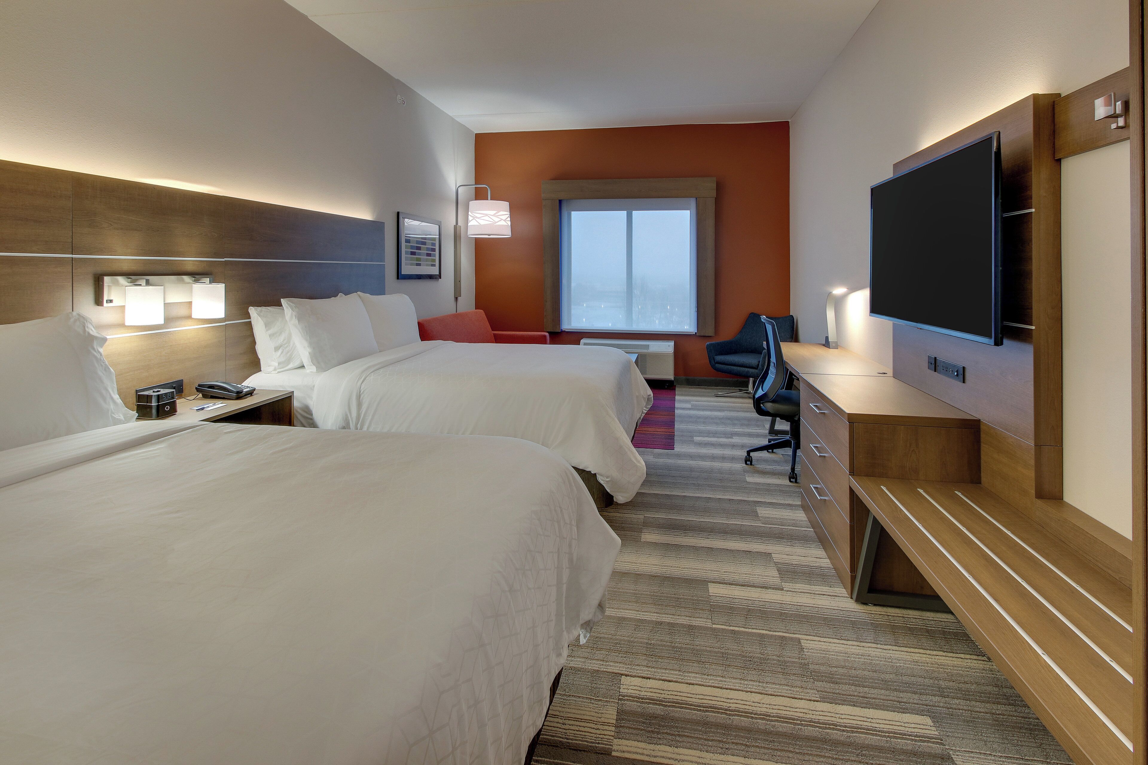 Suite, 2 Queen Beds (Additional Living Area) | Desk, laptop workspace, blackout drapes, soundproofing