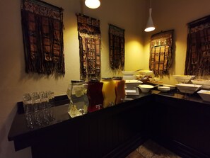 Free daily buffet breakfast