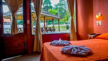 Down duvets, in-room safe, blackout curtains, bed sheets