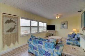 Condo, Multiple Beds (Estero Bay 2nd Floor Apartment) | Living room | Flat-screen TV - Estero Bay 2nd Floor Apartment (Fort Myers Beach)