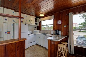 Condo, Multiple Beds (Estero Island Apartment with Boat Doc) | Private kitchen | Full-size fridge, microwave, oven, stovetop