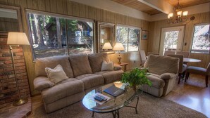 TV, fireplace - Serene Stream Lodge (Incline Village)