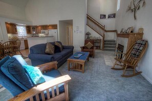 Télévision, cheminée