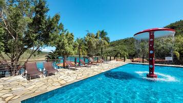 Indoor pool, 2 outdoor pools, open 5:00 PM to 8:00 PM, sun loungers