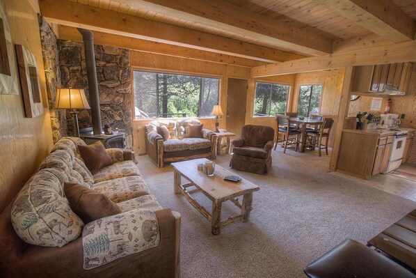 TV, fireplace - Woody's Retreat (South Lake Tahoe)