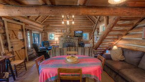 TV, fireplace - Zephyr Cabin (Zephyr Cove)