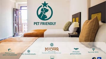 Quadruple Room, 2 Double Beds | Laptop workspace, blackout drapes, iron/ironing board, free WiFi