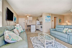 Studio, 1 King Bed (Beach & Tennis 2303) | Living room | TV - Beach & Tennis 2303 (Bonita Springs)