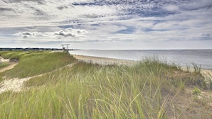 A beach with a dune path leading to a wooden structure. - ~ 4 Mi to Dtwn: Chatham Home w/ Fire Pit (South Chatham)