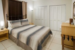 2 bedrooms, in-room safe, iron/ironing board, WiFi