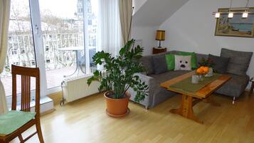 Fernseher, DVD-Player, Bücher