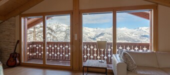 Chalet Nid Blanc wood burning hottub