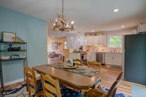 Dining - LOVELY, LUXURY, NEW BIG SEBAGO HOUSE, WATER ACCESS,
INCLUDES DOCK & MOORING (Standish)