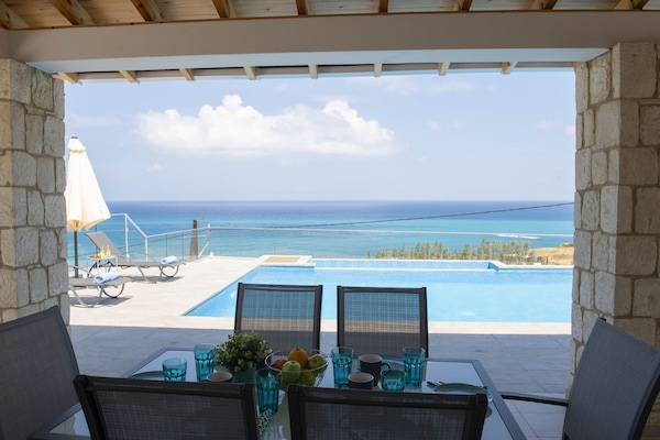 Porch dining area by the pool