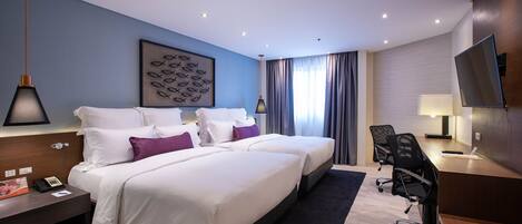 Minibar, in-room safe, desk, laptop workspace