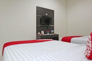 標準雙床房 | 書桌、免費無線上網、床單