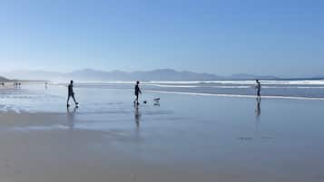 Vlak bij het strand, wit zand