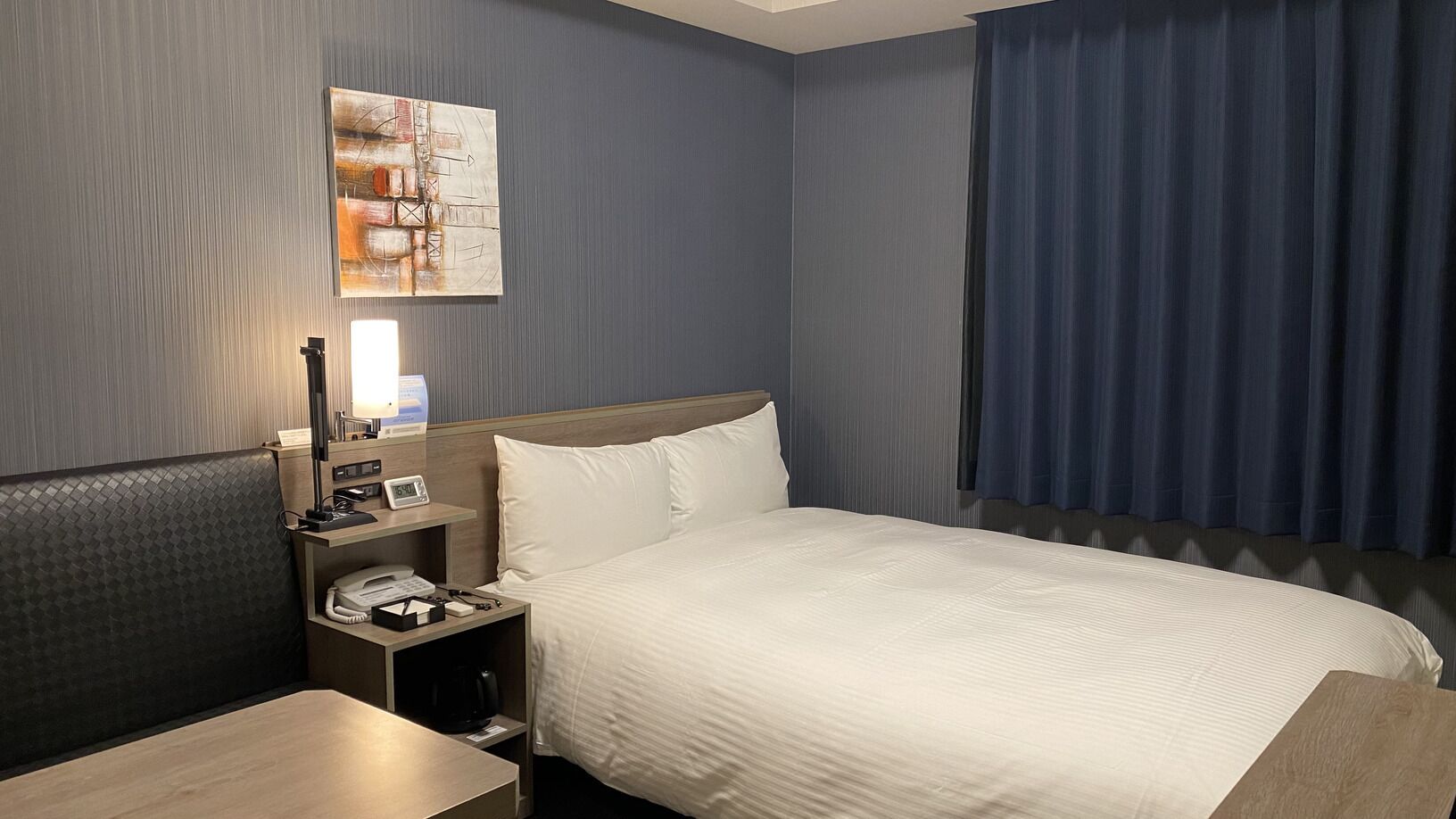 Desk, free WiFi, bed sheets