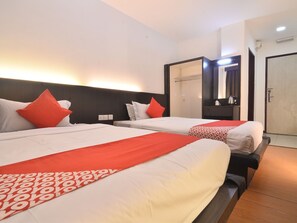 標準雙床房 | 書桌、免費無線上網、床單