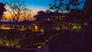 Front of property – evening/night