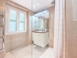 Shower, hair dryer