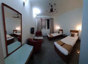 Pillow-top beds, desk, laptop workspace, free WiFi