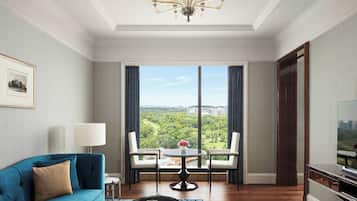 Executive Suite, 1 Bedroom | Living room | 55-inch LED TV with digital channels, TV