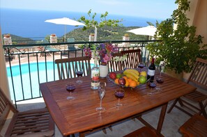 Panoramic Villa, 4 Bedrooms, Private Pool, Sea View | Balcony - Villa Fantasia (Kefalonia)