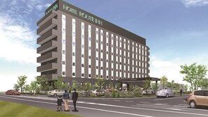 A modern hotel building with a prominent sign reading "HOTEL ROUTEINN". - Hotel Route-Inn Kashiwa Minami - Kokudo 16 gou zoi (Kashiwa)
