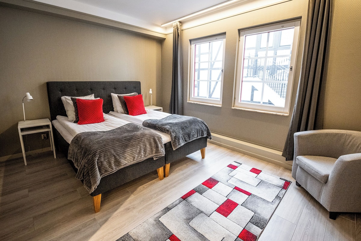 Chambre Double, vue cour intérieure