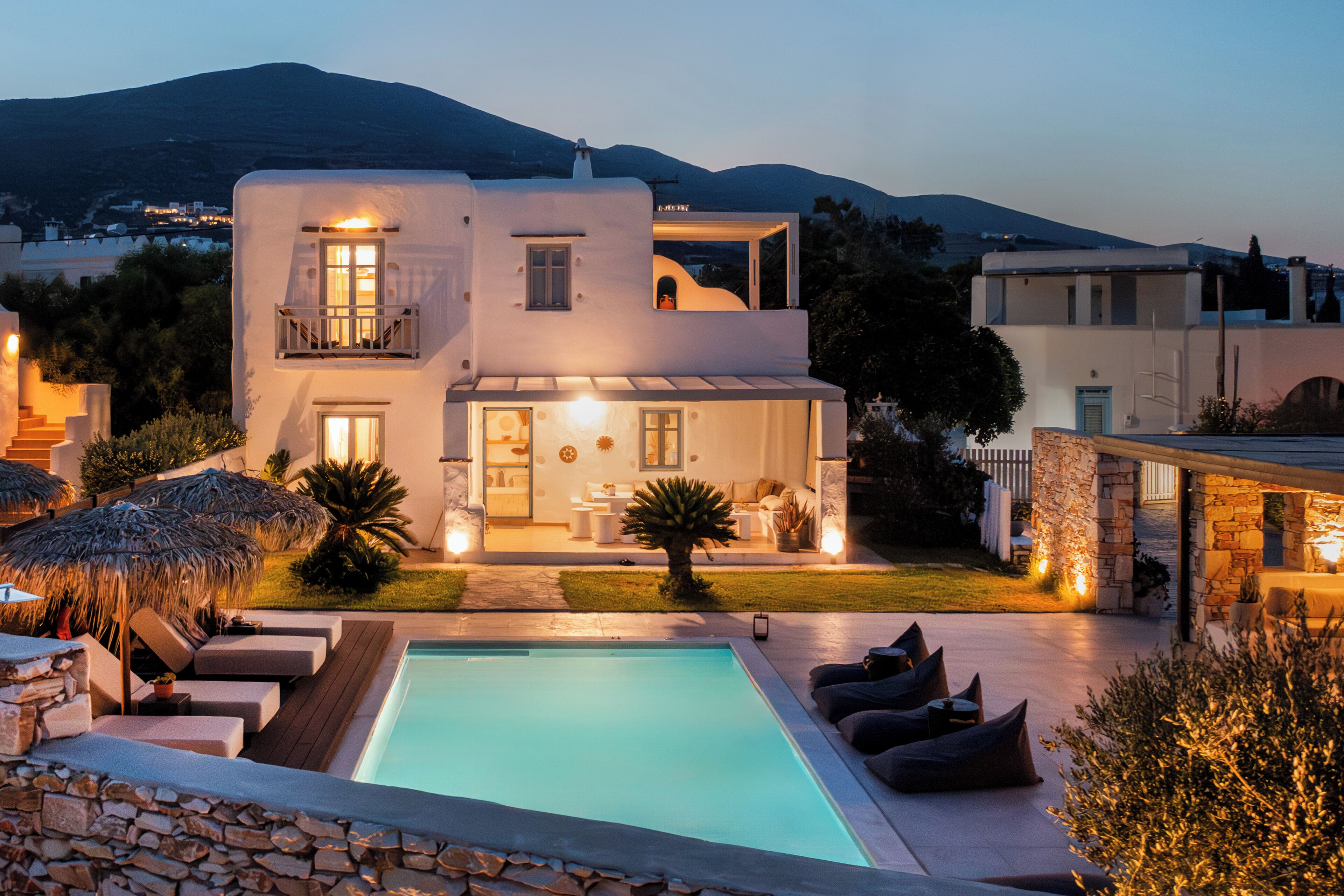 Vila superluxo, 3 quartos, piscina particular, vista para a piscina | Roupas de cama premium, edredons de pluma, cofres nos quartos