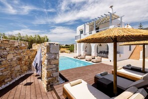 Luxury Villa, 4 Bedrooms, Private Pool, Sea View | Sun deck