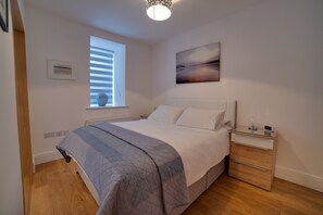 Apartamento executivo, 1 quarto | Roupas de cama de algodão egípcio, roupas de cama premium