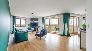 公寓, 海 景 (A43) | 起居区 | 平板电视