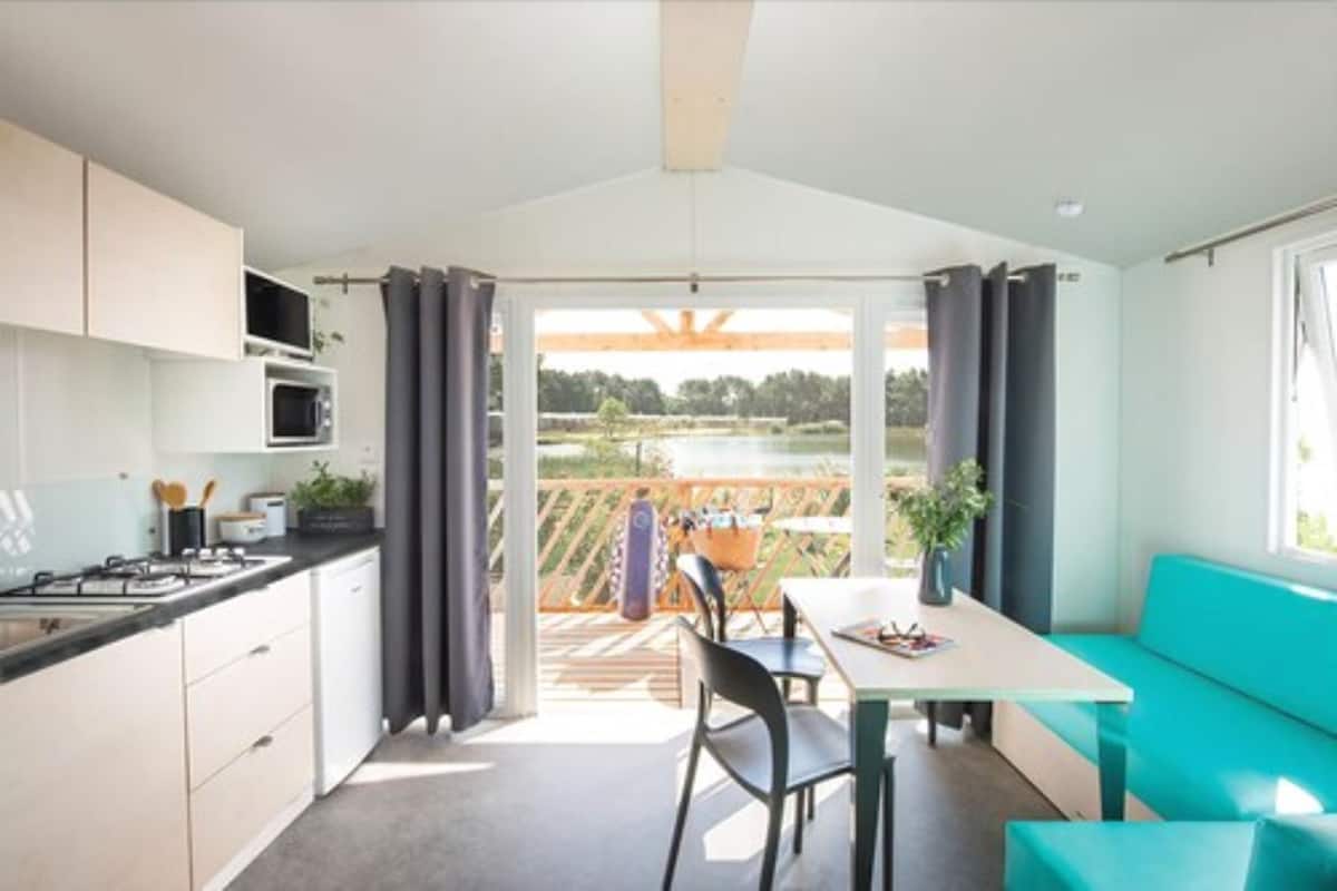Luxury Mobile Home (Bora Bora) | Living area | LCD TV, table tennis