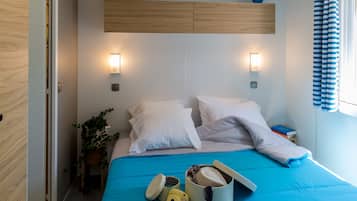 Mobile Home Supérieur (Suite Family) | 2 chambres, fer et planche à repasser, lits bébé (en supplément), Wi-Fi