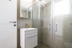 Apartment, 1 Bedroom | Bathroom sink - 45m2 homm Renovated Flat in Neos Kosmos Roumpesi str (Athens)
