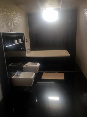 Haartrockner, Seife, Toilettenpapier