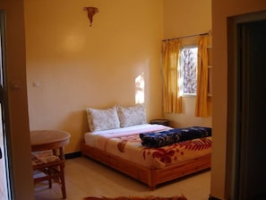 Double Room | Iron/ironing board, bed sheets