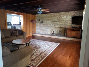 Smart TV, DVD player, table football, ping pong