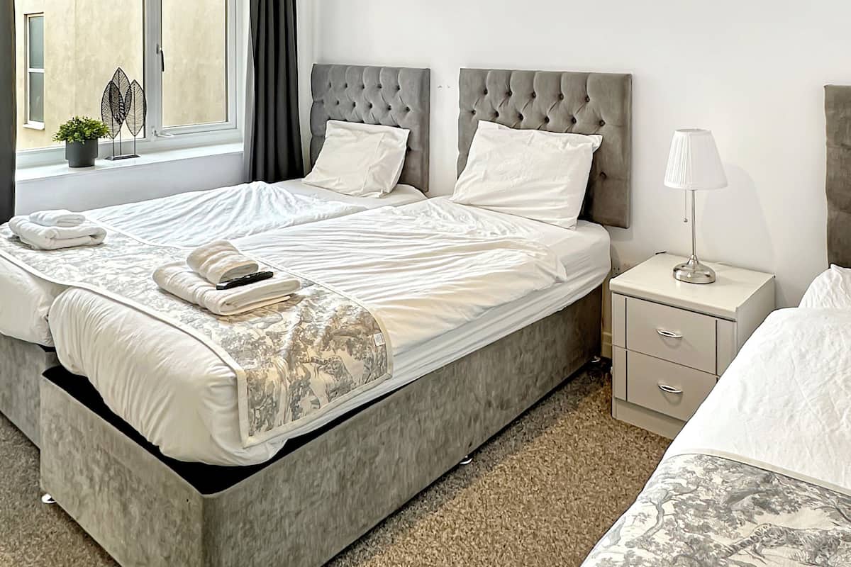 1 slaapkamer, lakens van Egyptisch katoen, luxe beddengoed
