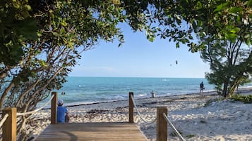 Playa en los alrededores, camastros y toallas de playa