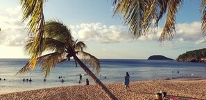 En la playa