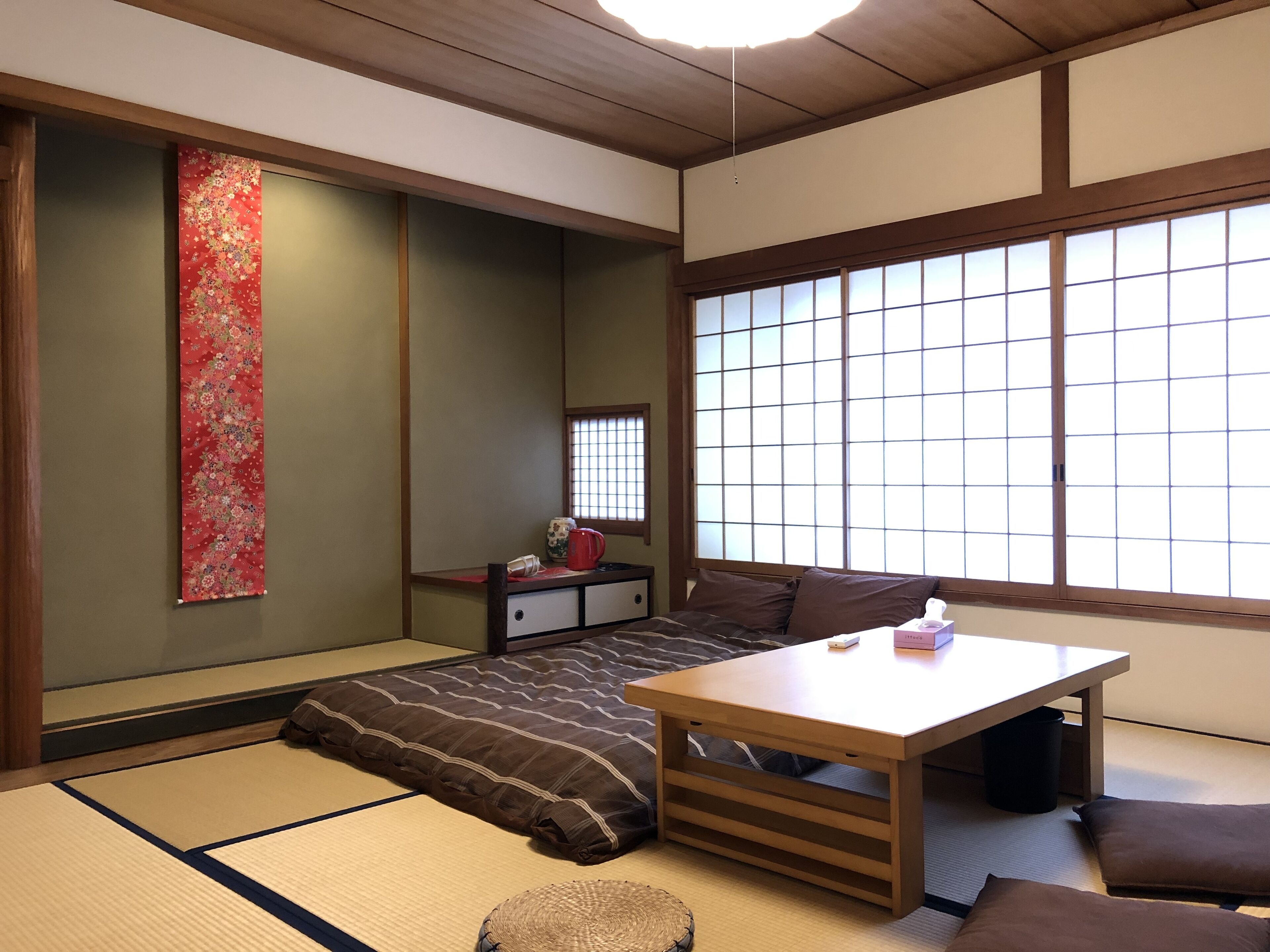Japanese Style Room for 4 Guests (201) | Blackout drapes, iron/ironing board, free WiFi, bed sheets