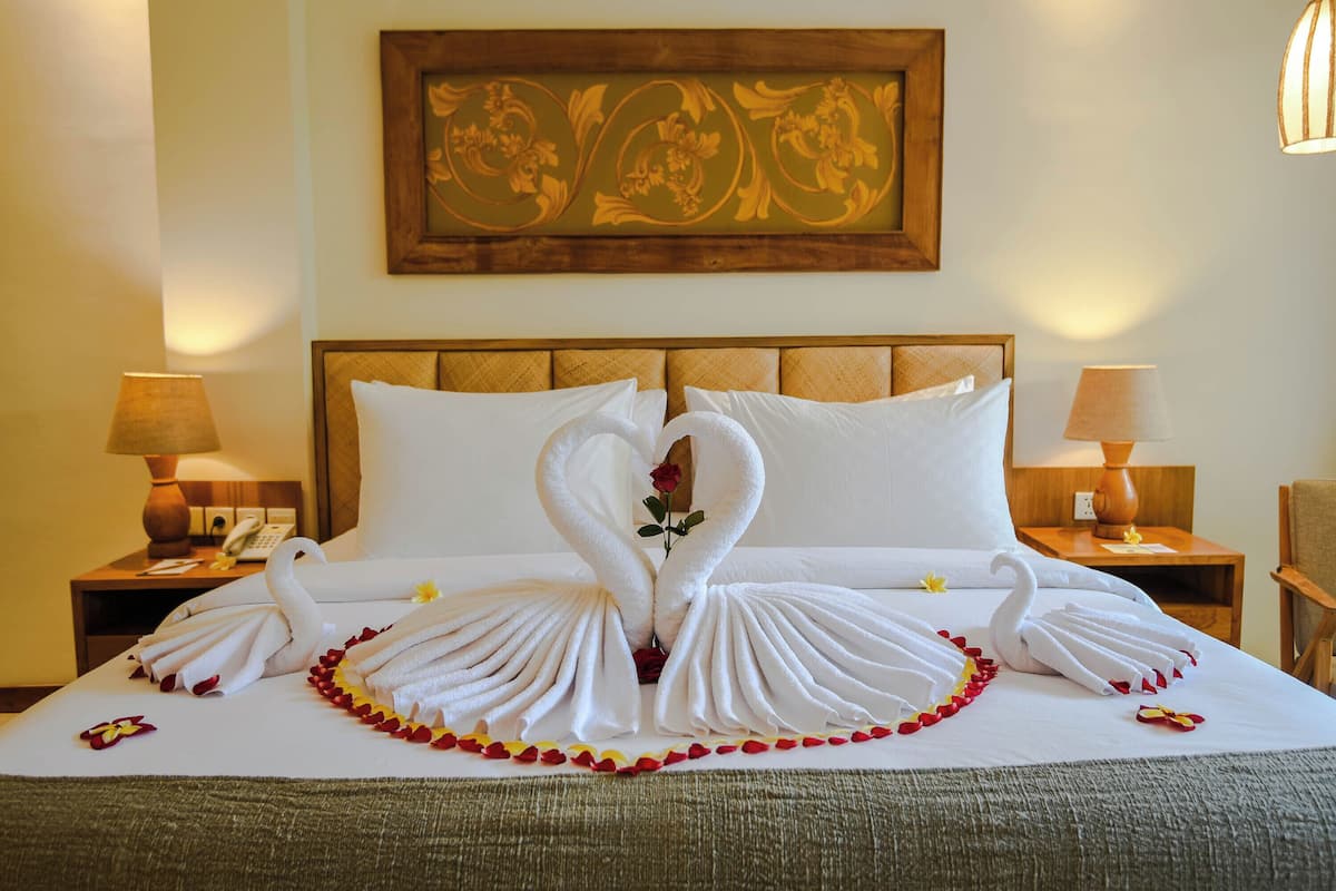 Pillow-top beds, minibar, in-room safe, individually decorated